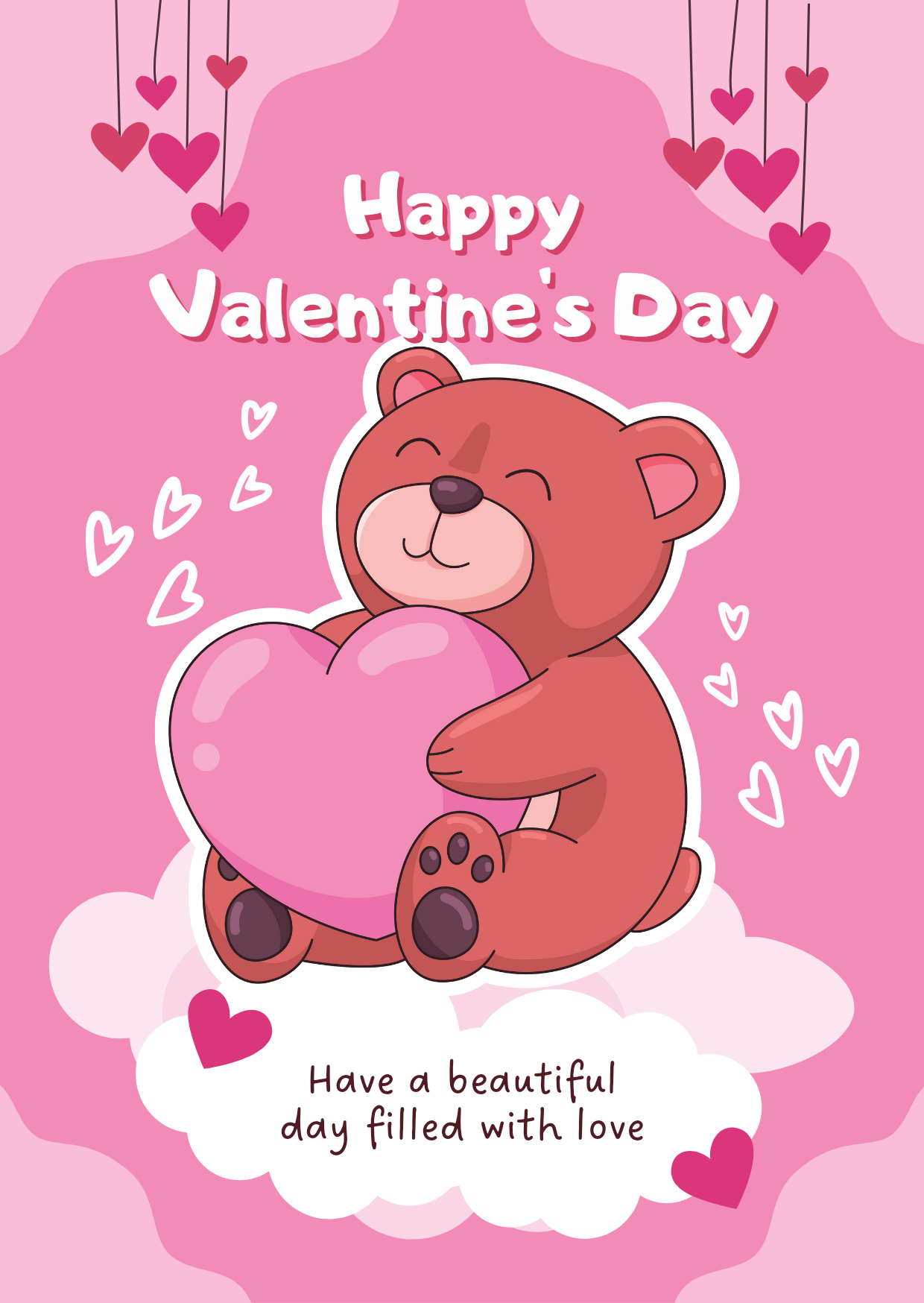 8.5"X11"/11"X8.5" VALENTINES DAY TREAT CARDS