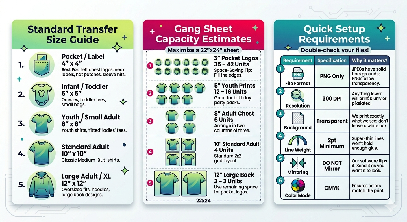 Custom DTF Transfers