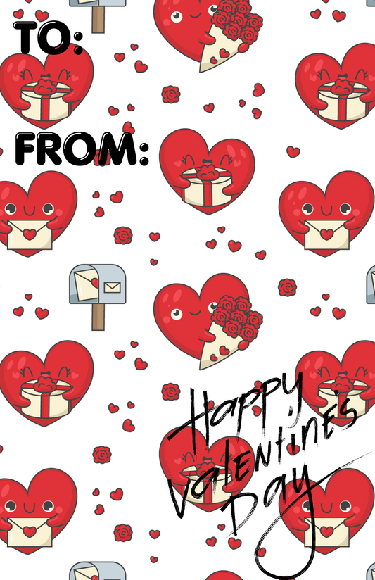 8.5"X11"/11"X8.5" VALENTINES DAY TREAT CARDS